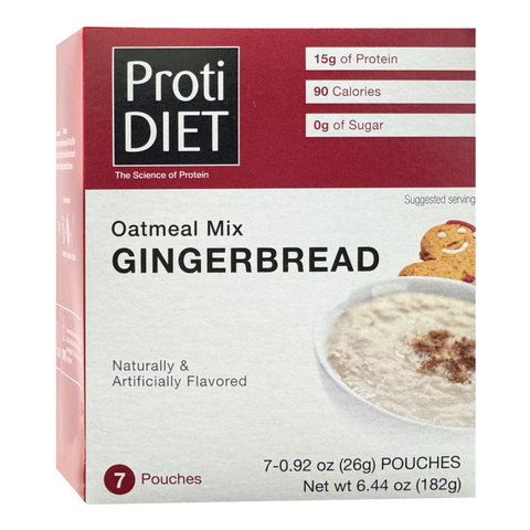 ProtiDiet Gingerbread Oatmeal \ 7 Servings Per Box