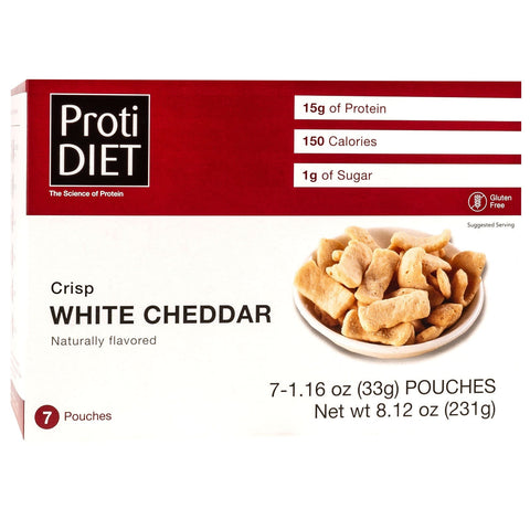 ProtiDiet White Cheddar Crisps \ 7 Servings Per Box