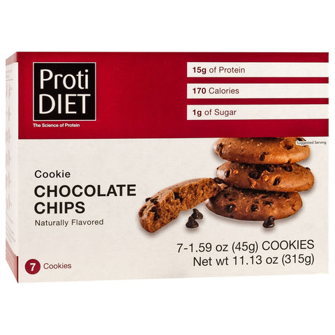 ProtiDiet Chocolate Chip Cookies \ 7 Servings Per Box