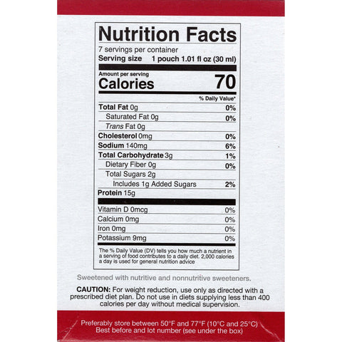 ProtiDiet Cool Raspberry Concentrate \ 7 Servings Per Box