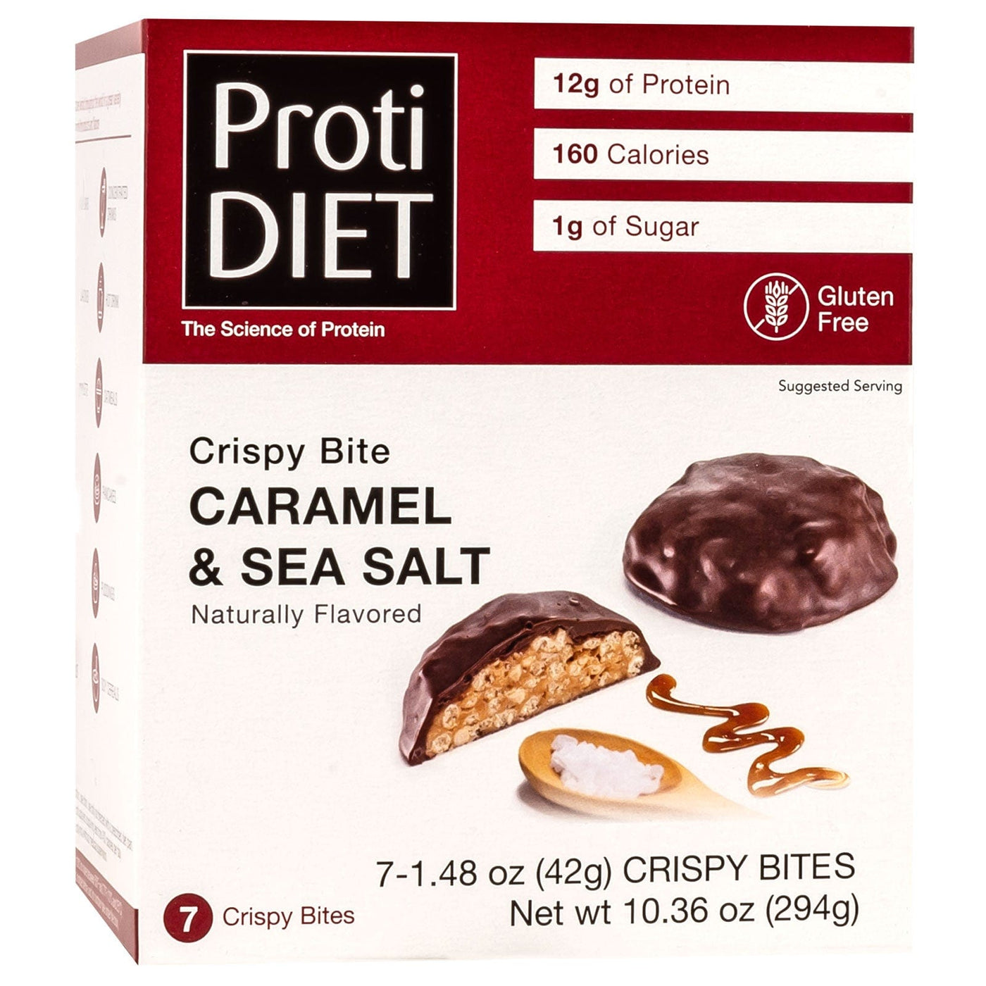 ProtiDiet Sea Salt Caramel Crispy Bites \ 7 Servings Per Box